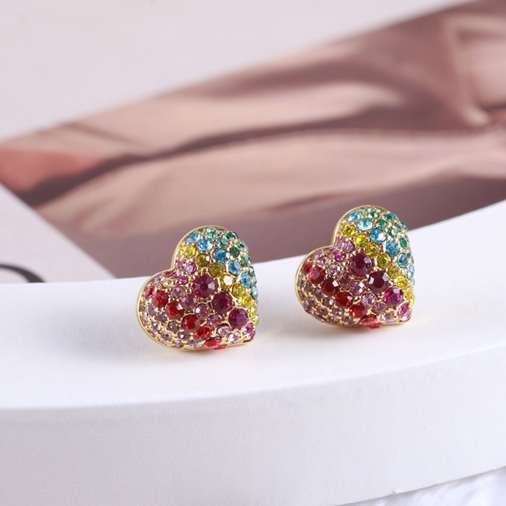 Kate Spade Rainbow Heart Stud Earrings